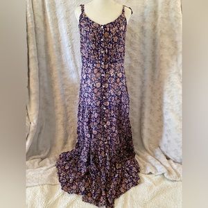 A purple floral maxi dress from Veronica Beard